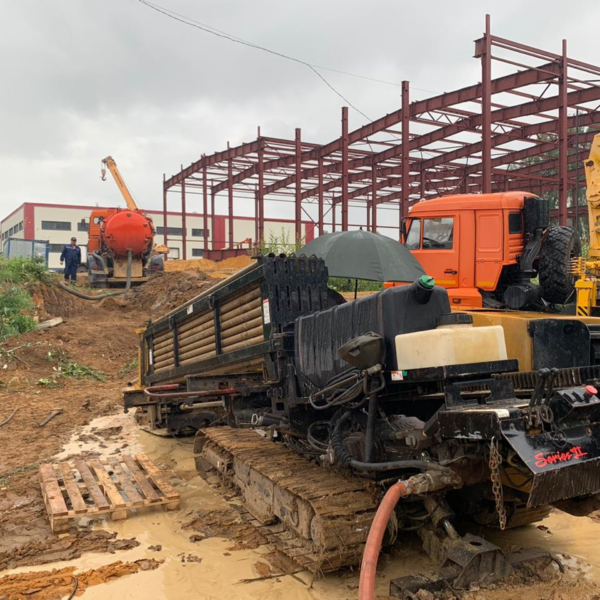 Прокол горизонтальным направленным буреним под дорогой